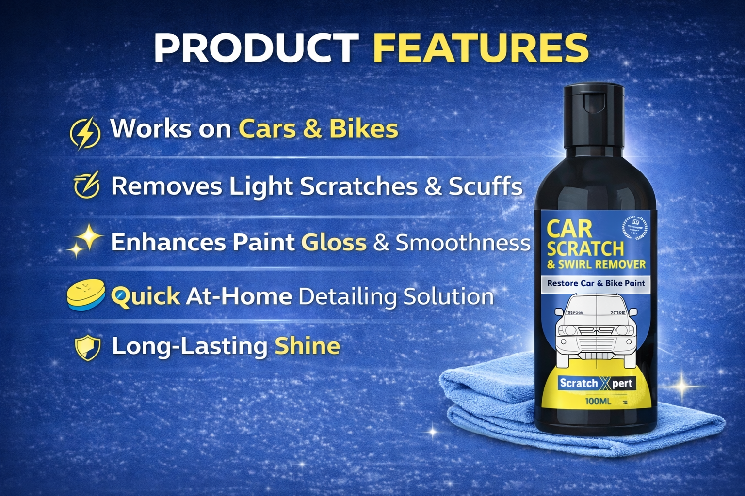 Car Scratch & Swirl Removal 100ml (Pack of 2)